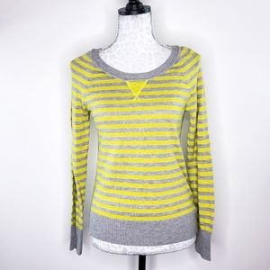 CLOSET CLOSING! lei • Shimmery Metallic Striped Sweater